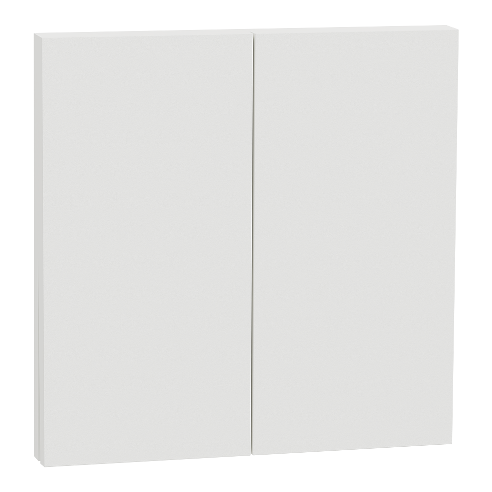 Odace plaque Intégral double blanc